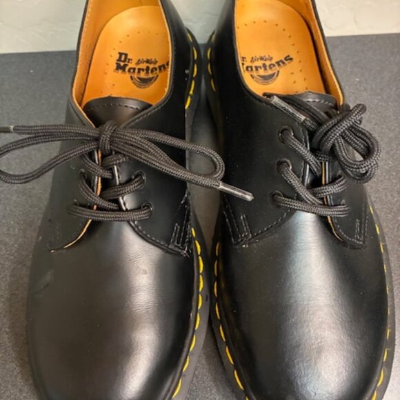 Dr Doc Martens 1461 Smooth Leather Oxford Mens Shoes UK 4 US 5 Black Lace Up NEW